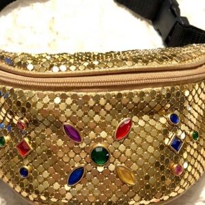 Vintage Chainmail Jeweled Fanny-Pack